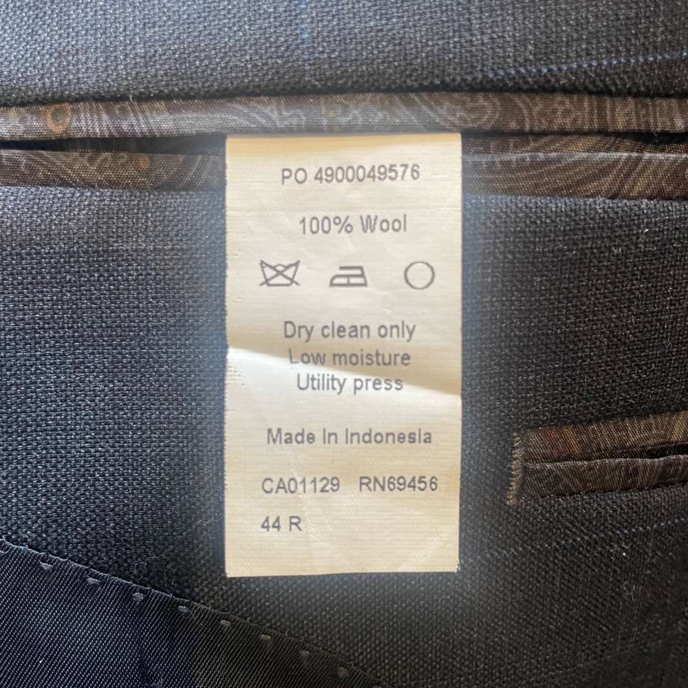 Ralph Lauren Charcoal with Light Blue Check Suit - Picture 7 of 9
